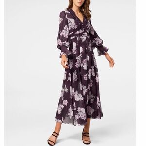 Ever New Natalia Lace Trim Maxi Dress Blossom Floral size 0 New With Tags